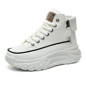 Spring and Autumn Women’s Casual Shoes Thick Soles Non slip High Top Casual Shoes