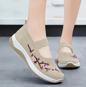 Spring and Summer New Women’s Shoes Mesh Casual Breathable Flat Sole Single Shoes Soft Sole Women’s Casual Shoes