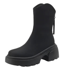 Square Toe Custom Handmade Comfortable New High Heel Women’s Chelsea Ankle Vintage Durable Boots