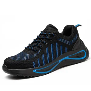 Steel Toe Labor Protection Shoes for Men Women Work Sneakers Construction Shoes Breathable Lightweight Industrial Safety Shoes