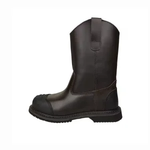 Steel Toe & Midsole Functional Factory Safety Boots Anti Slip Goodyear Welt Leather High Boots Oil Field Mining Work Footwear