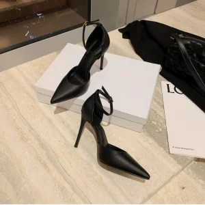 Stiletto Shoes Ankle Strap Hollow Out Dating Banquet Women’s Dress Sandals High Heel for Ladies