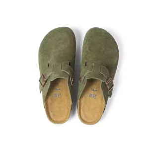 Stocks Women’s Clogs Shoes Suede Clogs Leather Mules Arch Support Potato Shoes With Comfort Cork