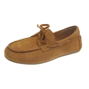 Strappy Single Shoes Vintage Suede Sole Women’s Casual Shoes Versatile Loafers