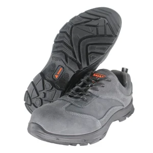 Suede Leather PU Sole Anti Puncture Breathable Mesh Anti Slip Anti Samashing Steel Toe Low Cut Factory Safety Boots