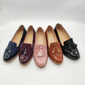 Suede Upper Women’s Casual Style Office Brogues Oxford Moccasin Boyfriend Dress Shoes for Ladies