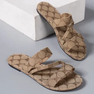 Summer Anti-Slip Women’s Slippers Slide Sandals Flat Comfortable Strap Beach Outdoor Light Ladies Luxury Slippers