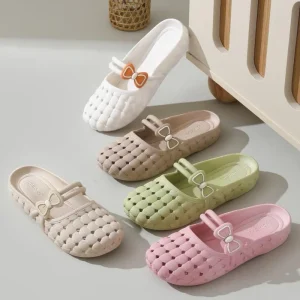 Summer Baggy Women’s Shoes Fashionable Breathable Soft Sole Anti Slip Suitable for Casual Wear Outside