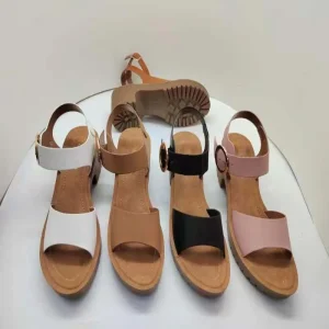 Summer Beach Casual Ladies Wedge Sandals Classic Women’s Shoes Outdoor Waterproof Lightweight Low Heel Sandals