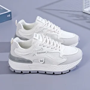 Summer Collection Women’s Korean Style Casual Running Shoes Breathable Mesh Multi Functional Thick Topped Height Increasing