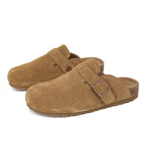 Summer Designer Women’s Clogs Mules Genuine Leather Flat Shoes Woman Soft Garden Slippers