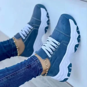 Summer Europe United States New Durable Head Thick Bottom Low Running Shoes Women’s Foreign Trade Large Size