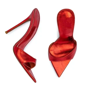 Summer Fashion Sandals Pointed Metal Color Stiletto Foreign Trade Women’s Shoes Catwalk High-heeled Shoes