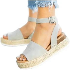 Summer Fashion Women’s High Quality Platform Wedges Sandals Pointed and Open Toe with Sexy Mesh Lining for Vacation