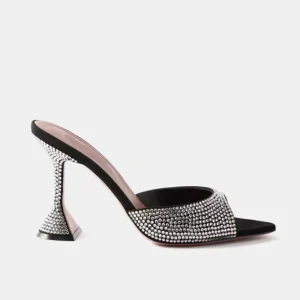 Summer Fashion Women’s Stiletto High Heel Mules Insole Rubber Slip On Slippers Girls’ Sexy Chaussure for Outdoor Use