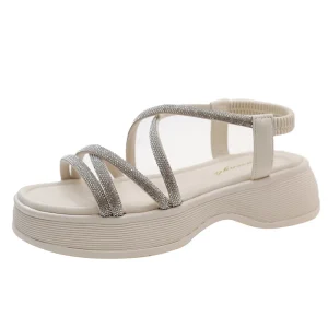 Summer High Top Classical Women’s Beach Open Toe Buckle Ankle Strap Soft Shoes Fashion Outdoor Sandals