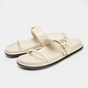 Summer Ladies Casual Plus Size Outdoor Height Increasing Flat Slides Shoes Flats Sandals for Women