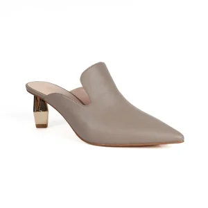 Summer Ladies High Heel Sandals Women’s Point Toe Pumps Slide Mules Shoes Light Anti Slippery Women’s Slip Mules Shoes