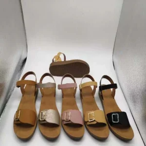 Summer Luxury Classic Casual Ladies Flat Sandals Simple Fashion Design Ladies Sandals Urban Wear Sandalias Mujer