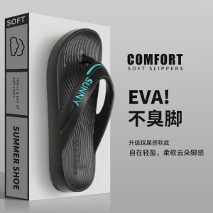 Summer New EVA Flip Flops Women’s Summer Outdoor Non-slip Casual Couple Beach Slippers Men Seaside Comfortable Sandals
