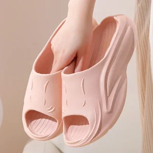 Summer New Soft Slippers Men and Women’s Home Bathroom Bath Slippers Thick Soled EVA Soft Sandals Men
