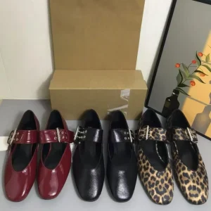 Summer New Style Black Snap On Mary Jane Flat Ballet Shoes Fashion Round Toe Low Cut Single Heel Women’s Shoes