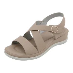 Summer New Women’s Open Toe Flat Sandals Soft Sole Casual Comfortable Anti slip Waterproof Lightweight Student Shoes