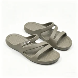 Summer New Women’s Roman Single Band Slides Lightweight Non-slip Wear-resistant Hollow Out Breathable Beach Outdoor Sandals