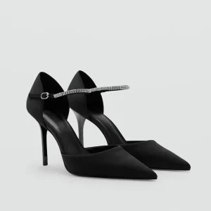 Summer New Women’s Shoes Fashion Banquet Work Fine Heel Rhinestone Women’s Sexy High Heel Sandals