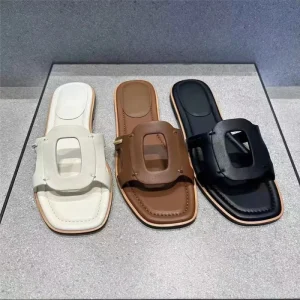 Summer Plus Size Hollow Out Flat One Strap Women’s Sandals