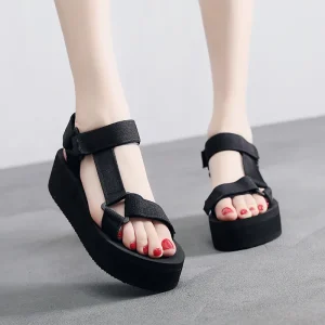 Summer Popular Sandals Women’s Platform Heeled Slippers Shoes Ladies Fashion Lady Sandals Slippers