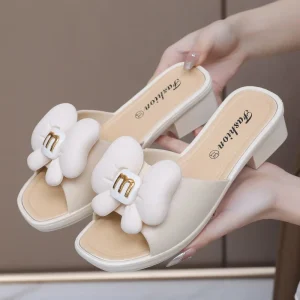 Summer Retro Versatile Flat Soft Bottom Open Toe Non-slip Women’s Sandals Slippers