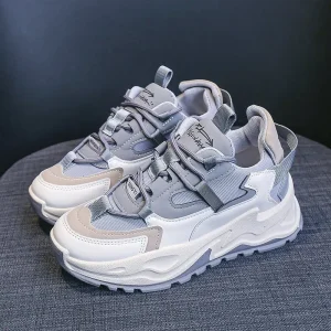 Summer Solid Fashion Casual White Women’s Sports Shoes