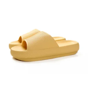 Summer Thick-Soled Cushioned Breathable Waterproof Anti-Slip Slippers for Women Men Odor-Resistant Comfortable Daily Casual