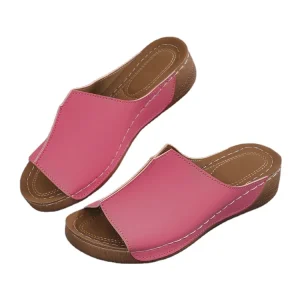 Summer Tide New Style Women’s Sandals With Thick Sole and Wedge Heels Slippers