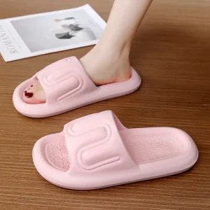 Summer Women’s Cushy EVA Platform Sandals Height Increasing Washable Plastic Bathroom Shoes for Ladies Femme