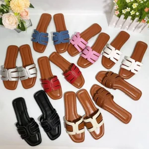 Summer Women’s Flat Sandals New African Fashion Trend Stylish Platform Slides for Africa