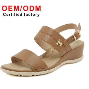 Summer Women’s Large Size Comfortable Wedge Sandals Non Slip Casual Beach Shoes Buckle Breathable Platform Fashion Shoes Women