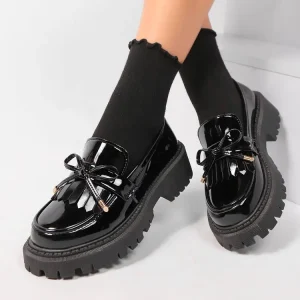 Summer Women’s Loafers Peep Toe Garden Shoes with Decoration, Synthetic Leather Upper, TPE Midsole, Other Outsole