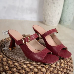 Summer Women’s Retro Comfortable Sandals Thick High Heels for Outdoor Wear