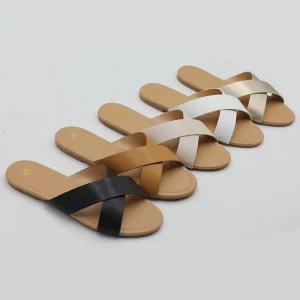 Summer Women’s Sandals and slippers Flat Slides Shoes Summer Flats Sandals for Women Ladies Open Flat Shoes Lightweight Sandals