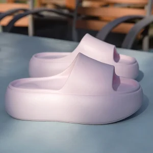 Summer Women’s Thick Soled Sandals European American Fashion Platform Beach Shoes Outdoor EVA Outsole for Bathroom