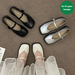 TPY0 Leather Dress Shoe Women Casual Shoe High Quality Boat Shoe Custom Flat Shoe Ladies Shoe School Girl Loafer Shoe for Women