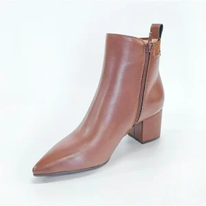 TW2509 02 Handmade Ankle Boots with Fashion Zipper Casual High Heel Women’s Boot
