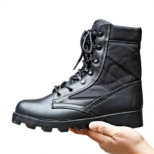Tactical Desert Leather Boots for Outdoor Hiking Camping and Training or Duty Working with Tactical Shoes
