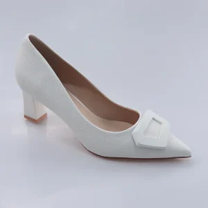 Taiyu Banquet Women High Top Thin Heel Slip-On Closed Toe Pumps Dress Office Shoes for Ladies