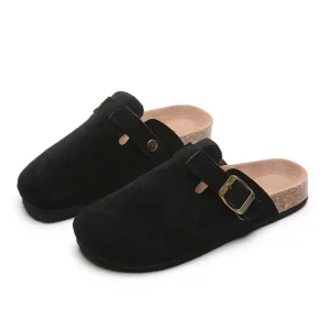 Thick Bottomed Closed Toed Women’s Mule Suitable for Outdoor Wear in Spring and Summer Can Be Worn with Cork