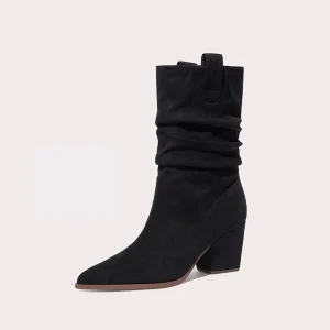Thick Heel Pointed Fashionable Comfortable Women’s Boots Medium Height Women’s Boots