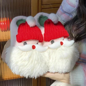 Thick Outsole Funny Joker Santa Slippers Women’s New Winter Chicken Shoes Pumpkin Mens slippers