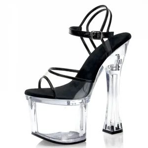 Thick Platform 18 cm Pole Dance High Heels Sandals